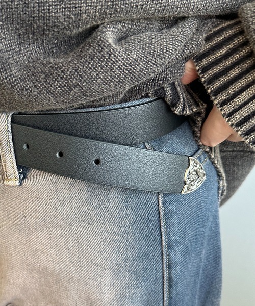 apres jour mignon（アプレジュールミニョン）の「【apresjour mignon×ARIAZ】デザインバックルベルト（ベルト・レディース・ブラック/ダークブラウン・ONESIZE）」の7枚目の写真