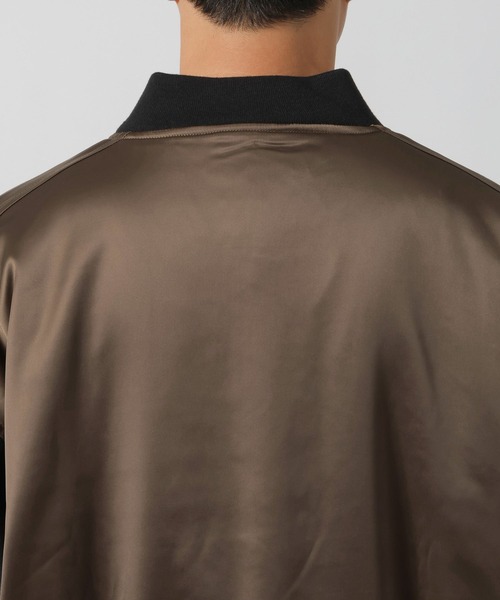 LAKOLE(ラコレ)の「PUレザー切替スカジャン / 147314(ブルゾン・メンズ・グレー/オリーブ/ブラック・MEDIUM/LARGE)」の20枚目の写真