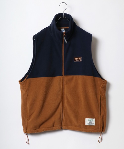 DISCUS（ディスカス）の「DISCUS/ディスカス フリース スタンドベスト（ベスト・レディース・アイボリー/キャメル/ブラウン/ブラック・L/M）」の4枚目の写真