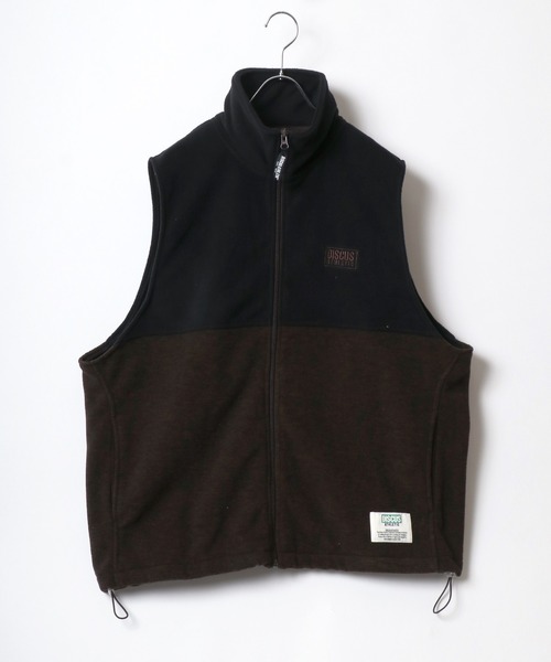 DISCUS（ディスカス）の「DISCUS/ディスカス フリース スタンドベスト（ベスト・レディース・アイボリー/キャメル/ブラウン/ブラック・L/M）」の3枚目の写真