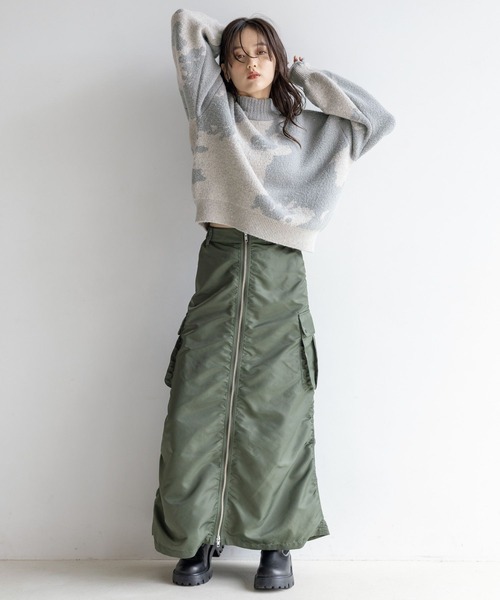 RAGEBLUE（レイジブルー）の「ニュアンス柄/ラメスパンコールニット（ニット/セーター・レディース・グレー系/ブラック系/ブラウン系・FREE）」の5枚目の写真