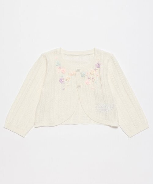 ☆リボン刺繍ニットボレロ