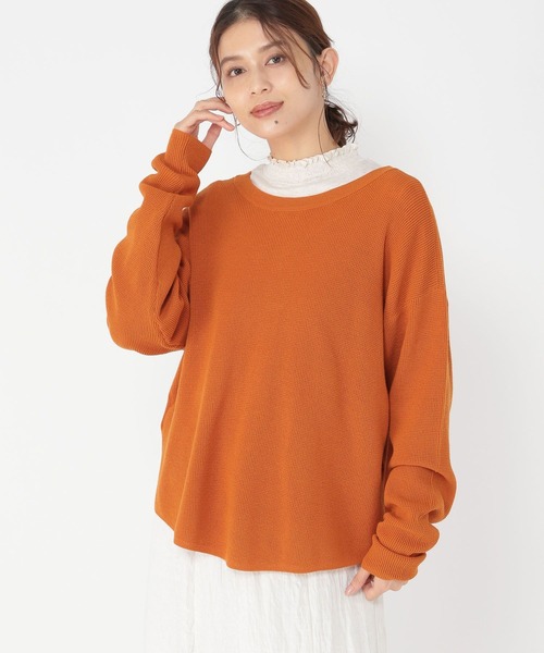 セール】【3シーズンシリーズ】12ゲージワッフルWフロントプルオーバー