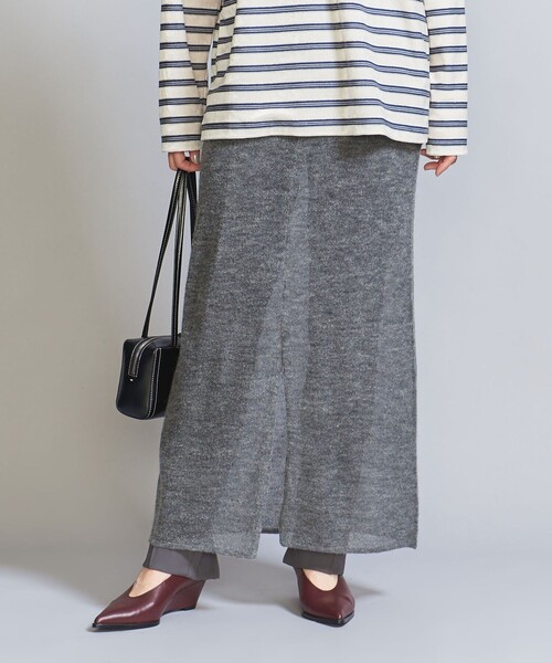 【セール】シアーニット レイヤードスカート（スカート）｜BEAUTY&YOUTH UNITED ARROWS（ビューティーアンドユースユナイテッドアローズ）