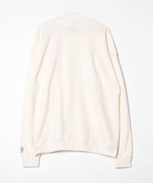 C.E.L.STORE（セルストア）の「MADDEN / メデン RAT LOGO OVER-SIZE CREW SWEAT アメリカ製 ワンポイント ラットロゴ オーバーサイズスウェット（スウェット・メンズ・ナチュラル/ヘザーグレー/ブラック・MEDIUM/LARGE/X-LARGE）」の4枚目の写真