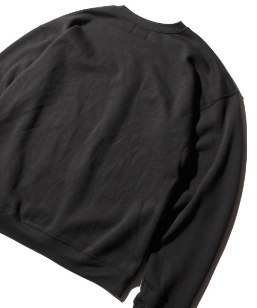 C.E.L.STORE（セルストア）の「MADDEN / メデン RAT LOGO OVER-SIZE CREW SWEAT アメリカ製 ワンポイント ラットロゴ オーバーサイズスウェット（スウェット・メンズ・ナチュラル/ヘザーグレー/ブラック・MEDIUM/LARGE/X-LARGE）」の12枚目の写真