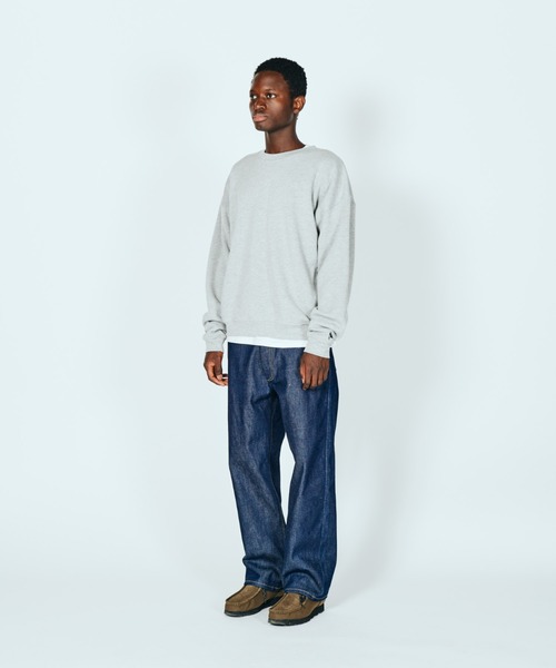 C.E.L.STORE（セルストア）の「MADDEN / メデン RAT LOGO OVER-SIZE CREW SWEAT アメリカ製 ワンポイント ラットロゴ オーバーサイズスウェット（スウェット・メンズ・ナチュラル/ヘザーグレー/ブラック・MEDIUM/LARGE/X-LARGE）」の16枚目の写真