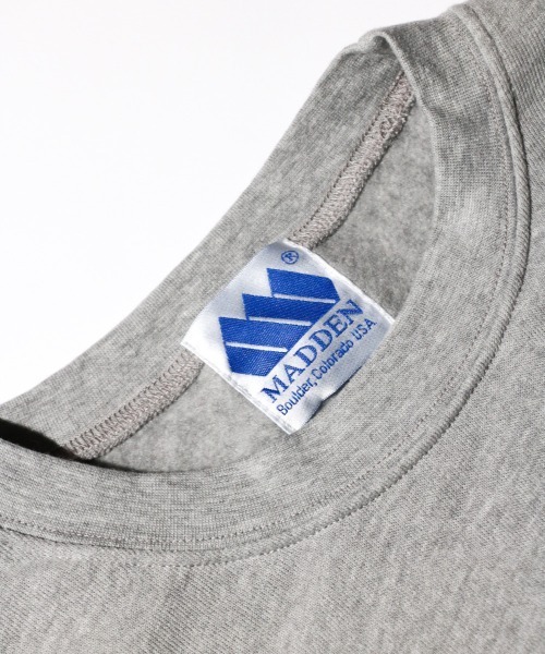 C.E.L.STORE（セルストア）の「MADDEN / メデン RAT LOGO OVER-SIZE CREW SWEAT アメリカ製 ワンポイント ラットロゴ オーバーサイズスウェット（スウェット・メンズ・ナチュラル/ヘザーグレー/ブラック・MEDIUM/LARGE/X-LARGE）」の21枚目の写真