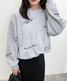 INGNI | ロゴ飛ばしスウェットトップス(スウェット)