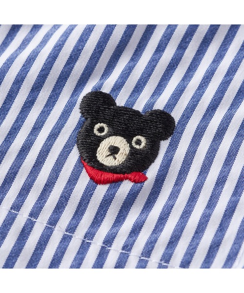 DOUBLE_B（ダブルビー）の「速乾素材5分丈ハーフパンツ（その他パンツ・キッズ・ホワイト×ネイビー/カーキ・80ｃｍ/90cm/100cm/110cm/120cm/130cm）」の4枚目の写真