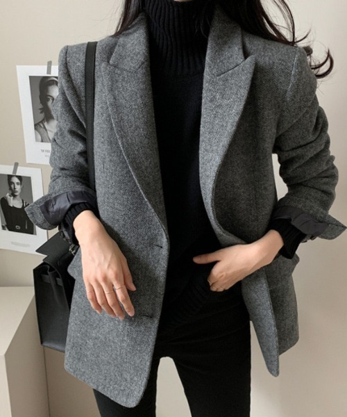 【セール】2つボタン テーラードジャケット（テーラードジャケット）｜Ritzy（リッツィー）