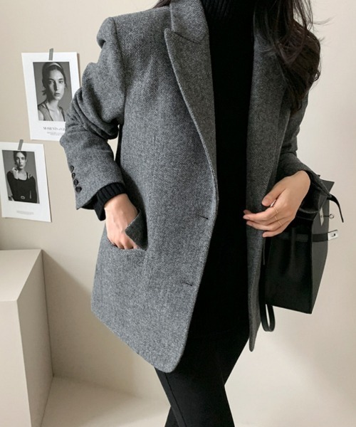 【セール】2つボタン テーラードジャケット（テーラードジャケット）｜Ritzy（リッツィー）