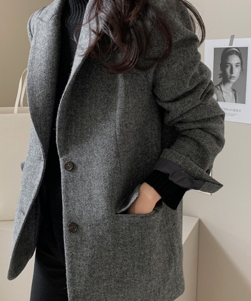 【セール】2つボタン テーラードジャケット（テーラードジャケット）｜Ritzy（リッツィー）