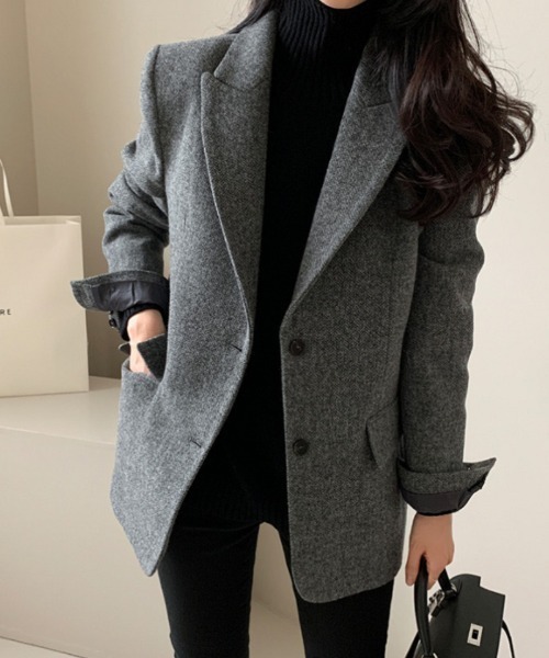 【セール】2つボタン テーラードジャケット（テーラードジャケット）｜Ritzy（リッツィー）