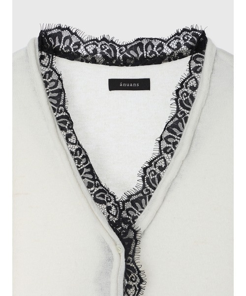 ZOZO限定カラー】アイラッシュレーストリミングニット（ニット