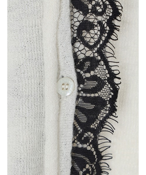 ZOZO限定カラー】アイラッシュレーストリミングニット（ニット