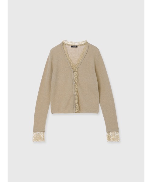 ZOZO限定カラー】アイラッシュレーストリミングニット（ニット