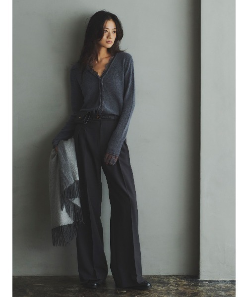 ZOZO限定カラー】アイラッシュレーストリミングニット（ニット