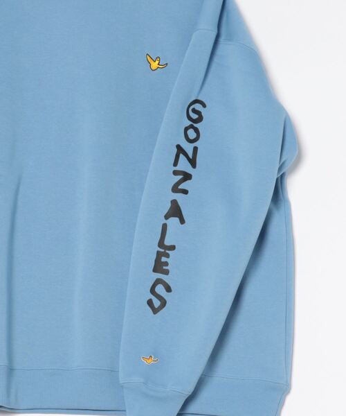 (What it isNt)ART BY MARKGONZALES(ワットイットイズント)の「【(What it isNt)ART BY MARKGONZALES / (ワットイットイズント) アートバイマークゴンザレス】リラックスフィット バックプリント 裏起毛 クルーネックトレーナー ユニセックス(スウェット・メンズ・ピンク系その他2/グリーン系その他2/ホワイト系その他2/ゴールド系その他/ブルー系その他/ホワイト系その他・X-LARGE/LARGE/MEDIUM)」の11枚目の写真