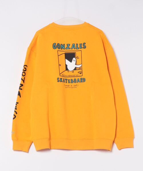 (What it isNt)ART BY MARKGONZALES(ワットイットイズント)の「【(What it isNt)ART BY MARKGONZALES / (ワットイットイズント) アートバイマークゴンザレス】リラックスフィット バックプリント 裏起毛 クルーネックトレーナー ユニセックス(スウェット・メンズ・ピンク系その他2/グリーン系その他2/ホワイト系その他2/ゴールド系その他/ブルー系その他/ホワイト系その他・X-LARGE/LARGE/MEDIUM)」の10枚目の写真