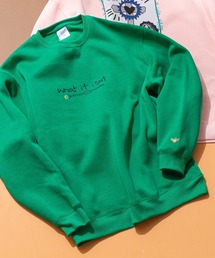 【(What it isNt)ART BY MARKGONZALES / (ワットイットイズント) アートバイマークゴンザレス】リラックスフィット バックプリント 裏起毛 クルーネックトレーナー ユニセックス