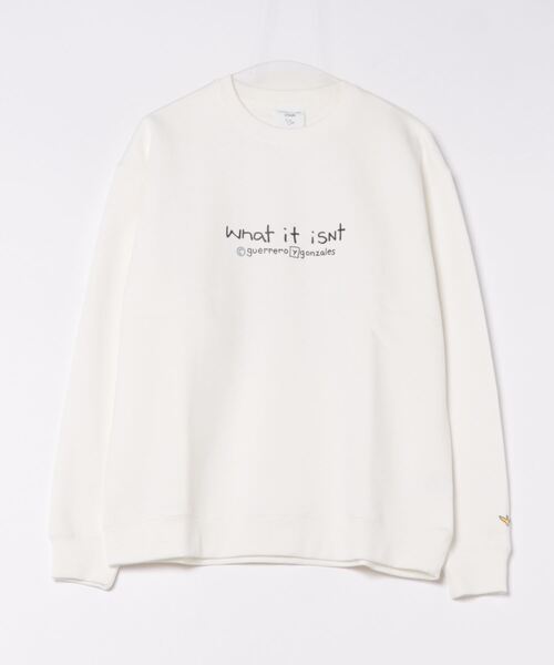 (What it isNt)ART BY MARKGONZALES(ワットイットイズント)の「【(What it isNt)ART BY MARKGONZALES / (ワットイットイズント) アートバイマークゴンザレス】リラックスフィット バックプリント 裏起毛 クルーネックトレーナー ユニセックス(スウェット・メンズ・ピンク系その他2/グリーン系その他2/ホワイト系その他2/ゴールド系その他/ブルー系その他/ホワイト系その他・X-LARGE/LARGE/MEDIUM)」の13枚目の写真