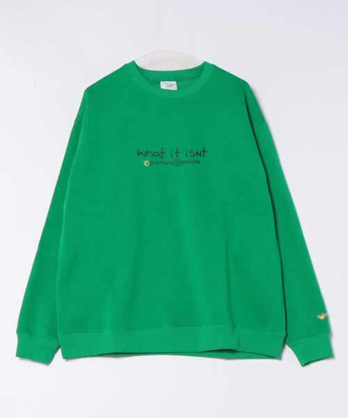 (What it isNt)ART BY MARKGONZALES(ワットイットイズント)の「【(What it isNt)ART BY MARKGONZALES / (ワットイットイズント) アートバイマークゴンザレス】リラックスフィット バックプリント 裏起毛 クルーネックトレーナー ユニセックス(スウェット・メンズ・ピンク系その他2/グリーン系その他2/ホワイト系その他2/ゴールド系その他/ブルー系その他/ホワイト系その他・X-LARGE/LARGE/MEDIUM)」の15枚目の写真