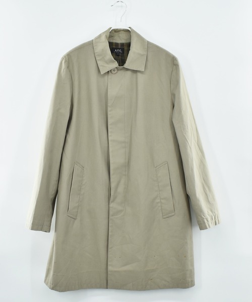 A.P.C.（アーペーセー）の「【ヴィンテージ古着】A.P.C. ステンカラーコート（ステンカラーコート・メンズ・ベージュ・LARGE）」の3枚目の写真