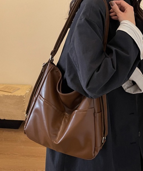 Miniministore（ミニミニストア）の「3way ショルダーバッグ リュック 鞄（ショルダーバッグ・レディース・アイボリー/ブラック/ブラウン・FREE）」の13枚目の写真