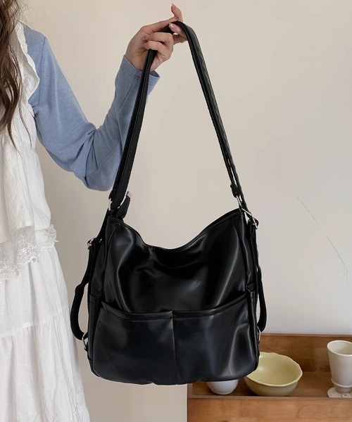 Miniministore（ミニミニストア）の「3way ショルダーバッグ リュック 鞄（ショルダーバッグ・レディース・アイボリー/ブラック/ブラウン・FREE）」の20枚目の写真