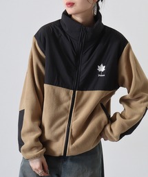 レディース フリース ナイロン切替 ジャケット