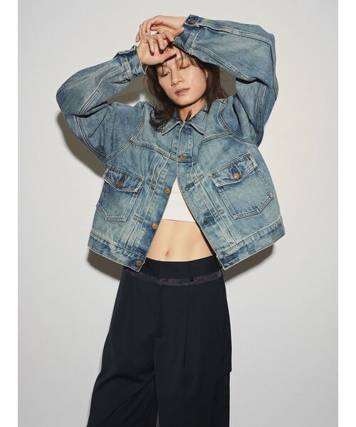 Htage（テージ）の「【Htage】カップ付きデザインインナー（キャミソール・レディース・アイボリー/ブラック・FREE）」の6枚目の写真