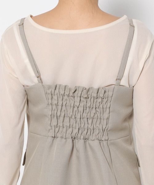 mysty woman（ミスティウーマン）の「セットアップ着用可・フロントボタンビスチェ　291379（その他トップス・レディース・グレー/ネイビー/ベージュ・FREE）」の14枚目の写真