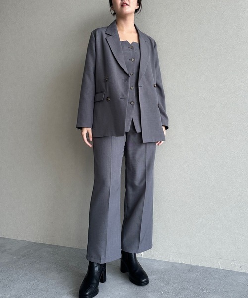 セットアップ着用可・フロントボタンビスチェ 291379（その他トップス）｜mysty woman（ミスティウーマン）