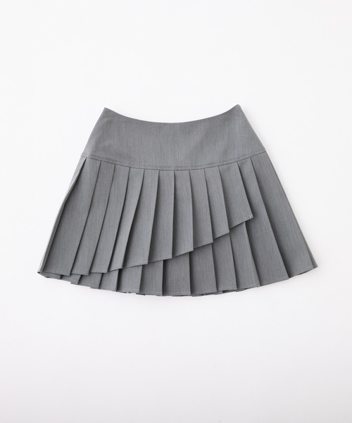 SALE【AMI】プリーツ ストレートヘム ミニスカート セール】イレヘムプリーツミニスカート（スカート）｜one after