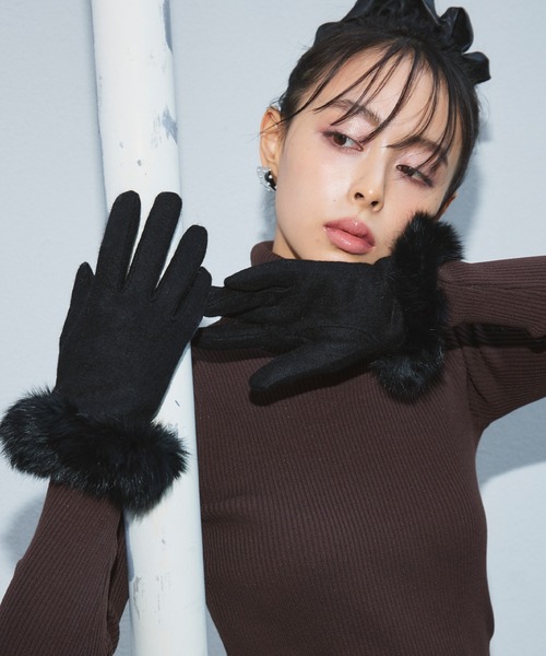 【セール】【Narcissus】ファーグローブ（手袋）｜Narcissus（ナルシス）