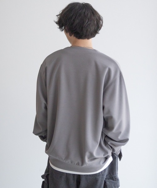 NAVY（ネイビー）の「着回しの効くジョーゼットカーディガン【UVカット・ドライ・イージーケア・軽量】（カーディガン/ボレロ・メンズ・グレイッシュベージュ/ブラック/ネイビー・M/XL/L/XXL/S）」の21枚目の写真