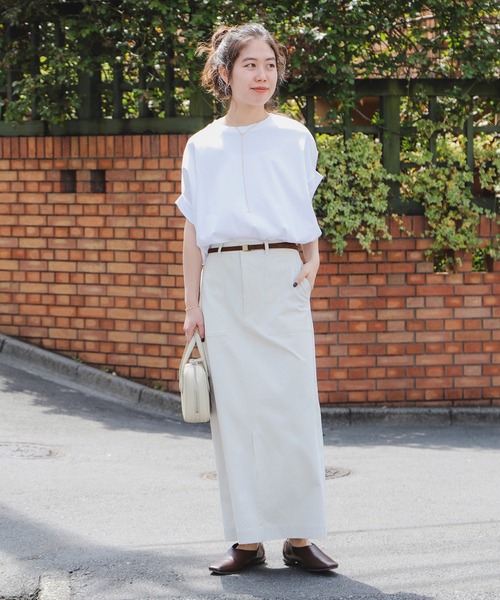 B:MING by BEAMS(ビーミングバイビームス)の「シルケット フォルム プルオーバー(Tシャツ/カットソー・レディース・オフホワイト/ブラック/ブラウン系その他3/ネイビー・ONE SIZE)」の12枚目の写真