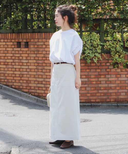 B:MING by BEAMS(ビーミングバイビームス)の「シルケット フォルム プルオーバー(Tシャツ/カットソー・レディース・オフホワイト/ブラック/ブラウン系その他3/ネイビー・ONE SIZE)」の11枚目の写真