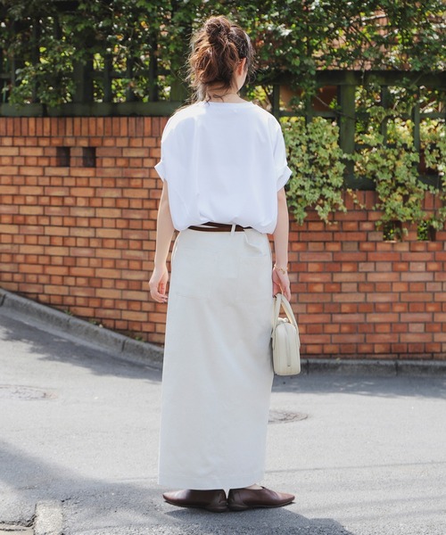 B:MING by BEAMS(ビーミングバイビームス)の「シルケット フォルム プルオーバー(Tシャツ/カットソー・レディース・オフホワイト/ブラック/ブラウン系その他3/ネイビー・ONE SIZE)」の10枚目の写真