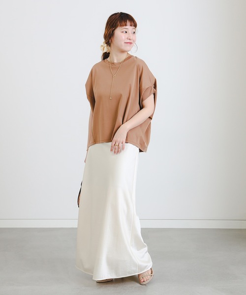 B:MING by BEAMS(ビーミングバイビームス)の「シルケット フォルム プルオーバー(Tシャツ/カットソー・レディース・オフホワイト/ブラック/ブラウン系その他3/ネイビー・ONE SIZE)」の18枚目の写真