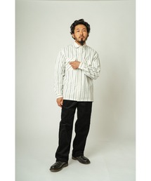BIG MIKE（ビッグマイク）の「BIG MIKE ビックマイク / ストライプ シャンブレー 長袖ワークシャツ ダブルポケット コットン ユニセックス //// 102515301（シャツ/ブラウス）」