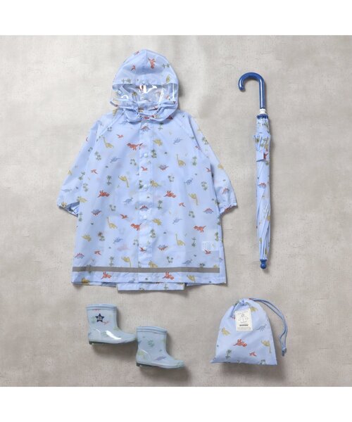 apres les cours（アプレレクール）の「【柄おそろい】レインシューズ（りぼん・花・さくらんぼ・恐竜）（レインシューズ・キッズ・ピンク/ラベンダー/アイボリー/サックスブルー・14/15 /16/17/18/19）」の10枚目の写真