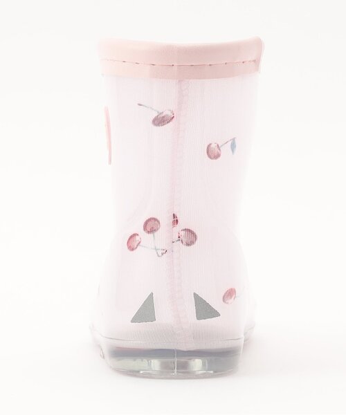 apres les cours（アプレレクール）の「【柄おそろい】レインシューズ（りぼん・花・さくらんぼ・恐竜）（レインシューズ・キッズ・ピンク/ラベンダー/アイボリー/サックスブルー・14/15 /16/17/18/19）」の15枚目の写真