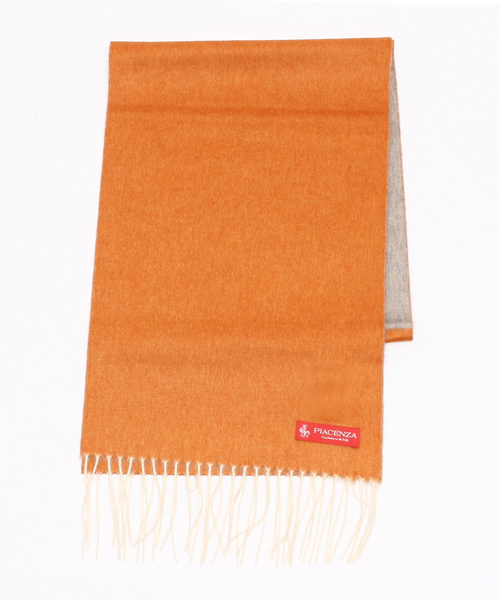 SHIPS（シップス）の「PIACENZA: カシミヤ/シルク リバーシブル マフラー（マフラー・メンズ・キャメル/ワイン/オレンジ/グリーン/ブルー/パープル・ONE SIZE）」の11枚目の写真