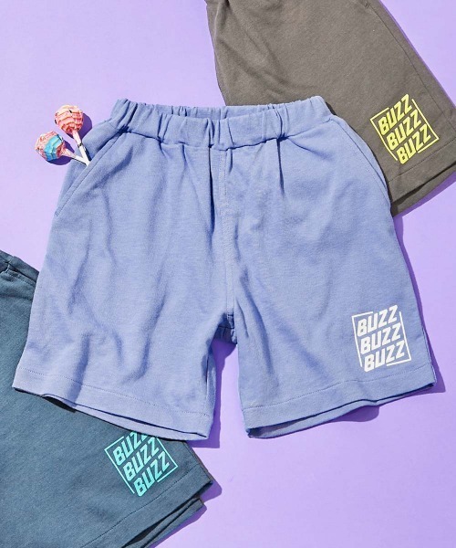 devirock（デビロック）の「デザインいろいろ 無地ワンポイント＆総柄 ミニ裏毛ハーフパンツ（その他パンツ・キッズ・ブルー系1/ホワイト系1/ブラック系4/ブラック系2/ベージュ系3/ベージュ系1/グリーン系1/ブルー系2/ベージュ系4/グリーン系2/ブラック系3/ブラック系1/ベージュ系2/ネイビー系1・110cm/100cm/160cm/150cm/140cm/130cm/120cm）」の14枚目の写真