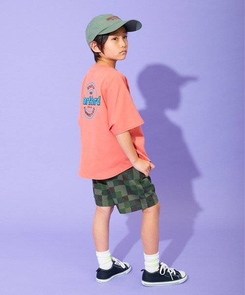 devirock（デビロック）の「デザインいろいろ 無地ワンポイント＆総柄 ミニ裏毛ハーフパンツ（その他パンツ・キッズ・ブルー系1/ホワイト系1/ブラック系4/ブラック系2/ベージュ系3/ベージュ系1/グリーン系1/ブルー系2/ベージュ系4/グリーン系2/ブラック系3/ブラック系1/ベージュ系2/ネイビー系1・110cm/100cm/160cm/150cm/140cm/130cm/120cm）」の18枚目の写真