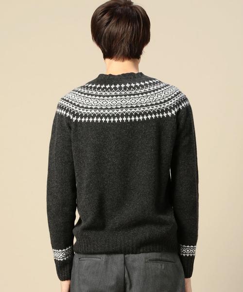 Hurley (ハーレー)の「<HARLEY OF SCOTLAND> SNOW KNIT/ニット◆(ニット/セーター・メンズ・ダークグレー/ブラウン・40/42)」の3枚目の写真