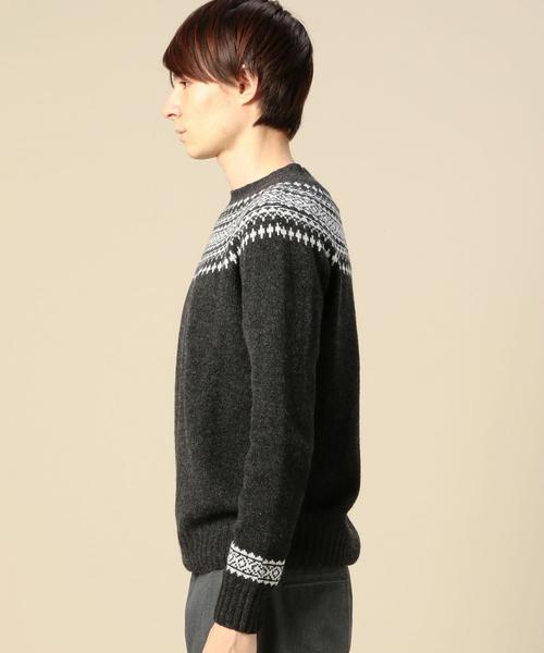Hurley (ハーレー)の「<HARLEY OF SCOTLAND> SNOW KNIT/ニット◆(ニット/セーター・メンズ・ダークグレー/ブラウン・40/42)」の5枚目の写真