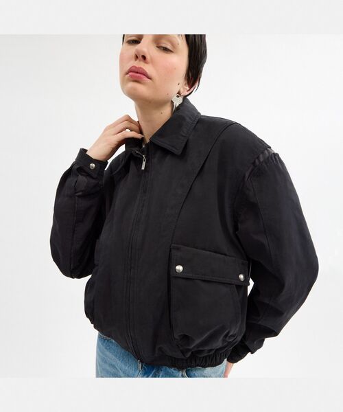 Matin Kim フード付きジャケット MATIN KIM ダウンジャケット 23F/W HIGH NECK CLASSIC CROP